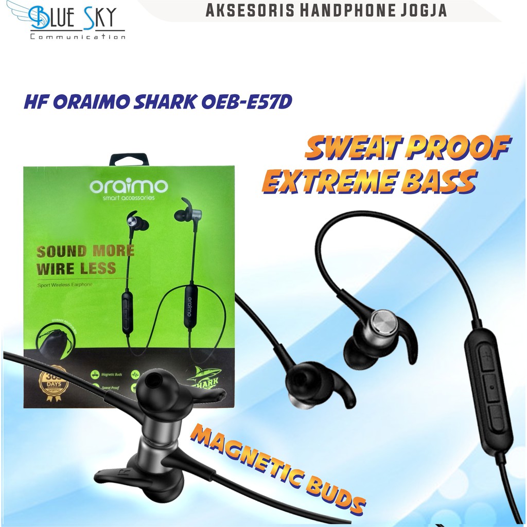 HEADSET EARPHONE ORAIMO SHARK OEB-E57D MAGNETIC HD SOUND