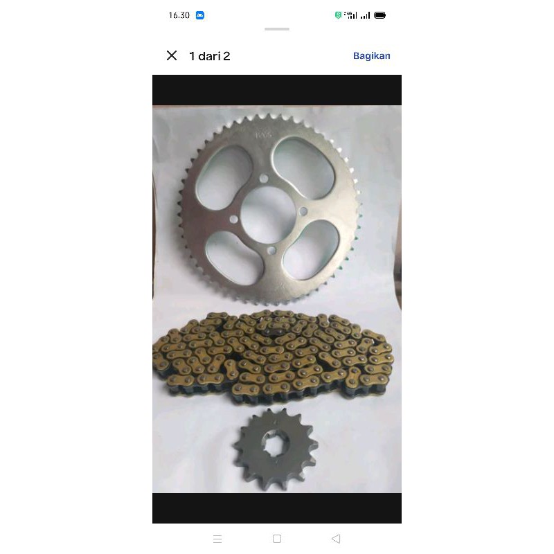 GEAR SET DT 100 LOBANG 4