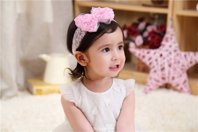 Bandana Pita Anak / Headband Pita Bayi Perempuan / Aksesoris Rambut Newborn / Bandana Renda Anak