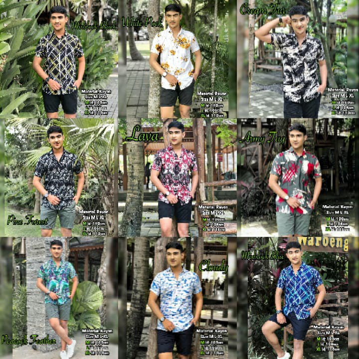 Kemeja Kasual Pria motif part 15