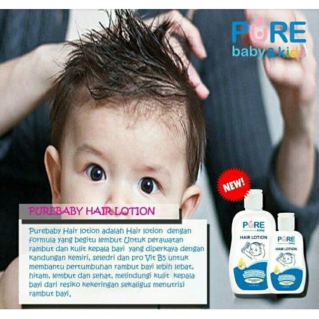 PURE BB Baby Hair Lotion 80ml / 230ml | Minyak Rambut Bayi | Losion Rambut Bayi | Pure Baby PureBB