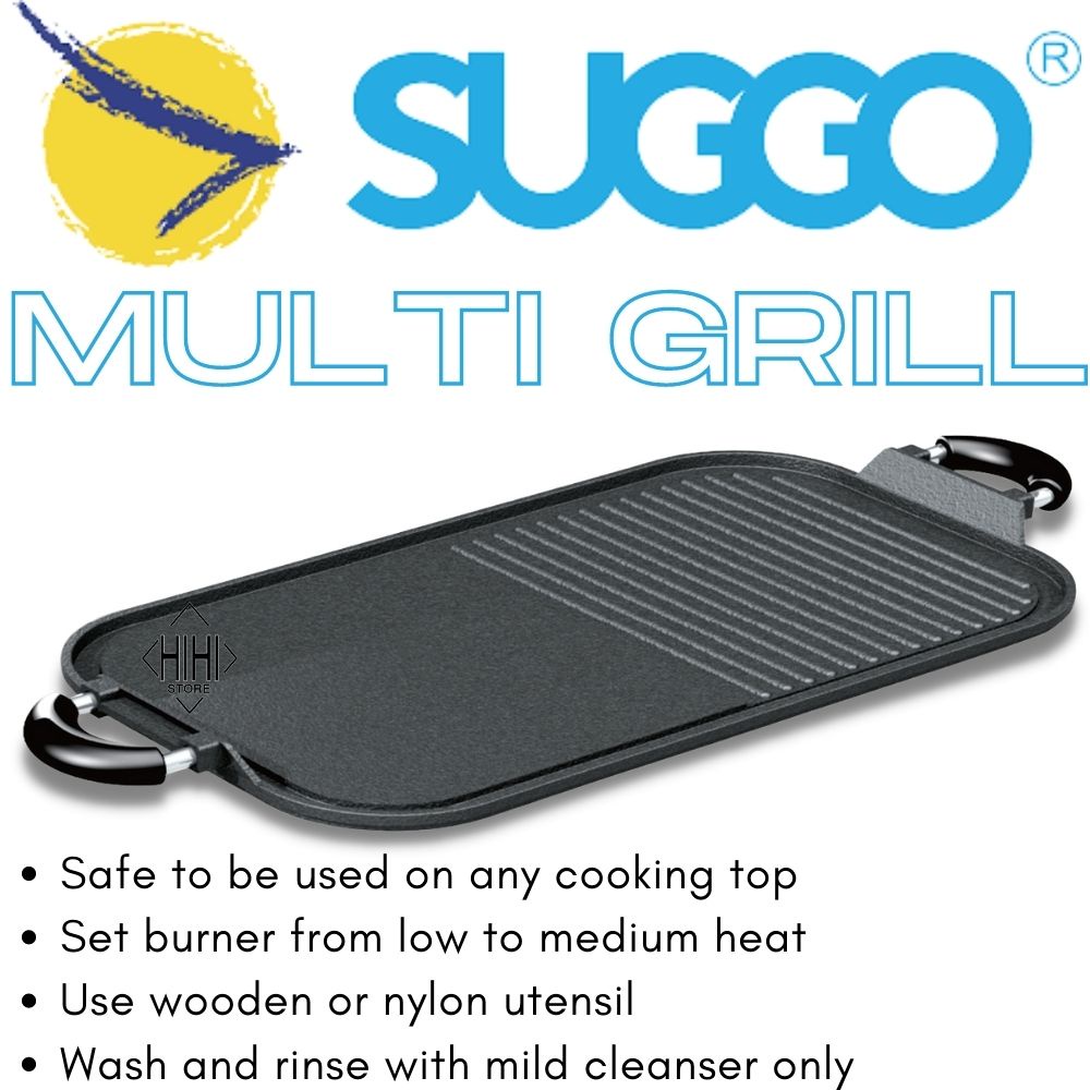 MULTI GRILL PAN SUGGO / ALAT PANGGANGAN ANTI LENGKET / ALAT YAKINIKU GRILL BBQ / PANGGANGAN SERBAGUNA / SUGGO MULTIGRILL PAN