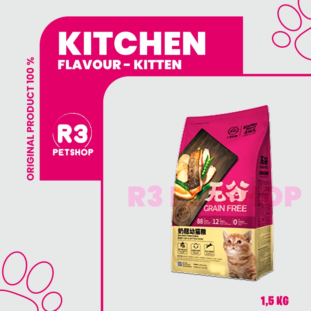 KITCHEN FLAVOR Makanan kucing / CatFood For All Life Stages 1.5kg