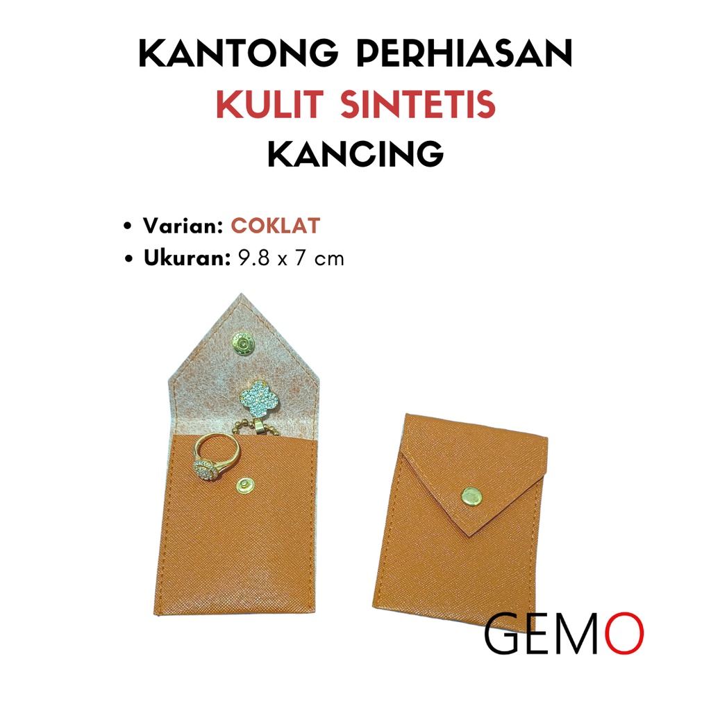 Kantong Kulit Sintetis Aneka Warna untuk Logam Mulia Antam, Tempat Perhiasan, Kantung Aksesoris, Kosmetik, Dompet Koin, Unik Murah Lucu