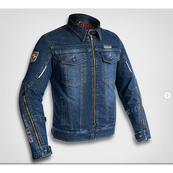 Jacket Contin Metropole Denim Jaket Jeans Riding