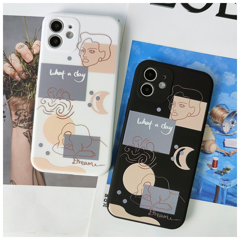 XIAOMI 11 4G 5G 9 8 Note10 Lite Pro Redmi 10C Note11 Note10s Note9 Note8 Note7 Note6 9T 9 9A 9C 8 7 A3 Note 10 9 8 7 6 POCO M3 X3 Art girl Soft CASE-1