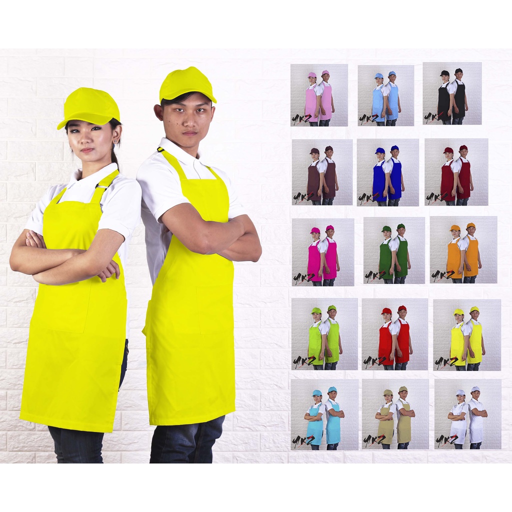 apron barista polos/ celemek polos / apron kitchen / apron barber / apron chef /apron barista warna 