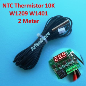 2M NTC Thermistor Temperature Sensor Kabel Waterproof Probe 10K W1209