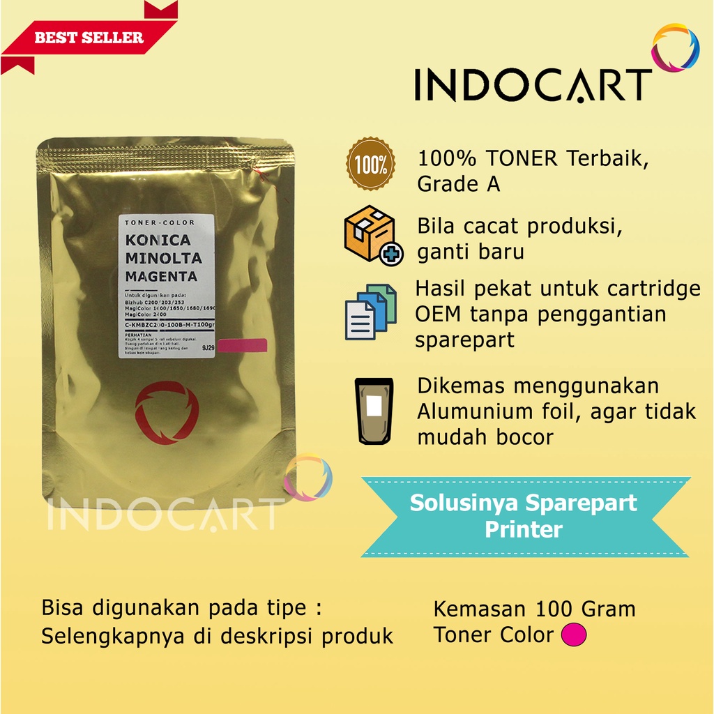 Serbuk Toner Warna Jepang-TN319-Konica Minolta Bizhub C360-100gr