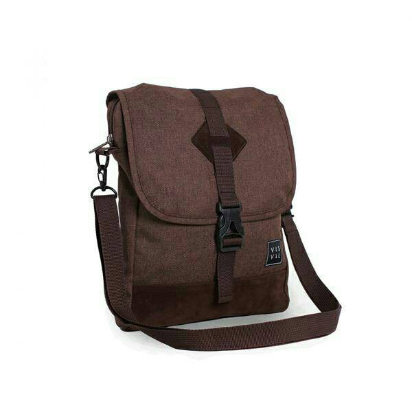 [ FREE ONGKIR ] Tas Selempang | Slingbags Visval Echo Brown Original