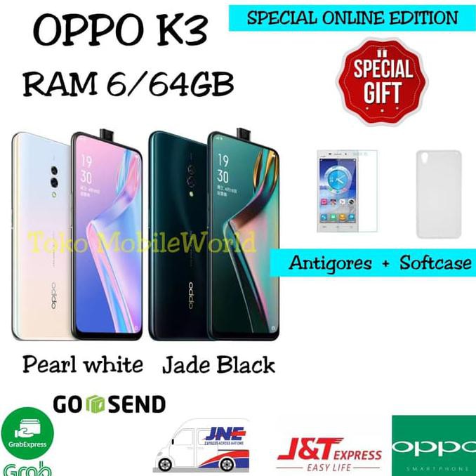 TERMURAH OPPO K3 RAM 6/64GB SPECIAL ONLINE EDITION GARANSI RESMI OPPO 1 TAHU - Hitam READY STOCK