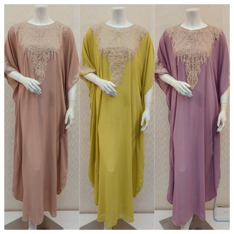 KAFTAN HANAYNA / kaftan bordir mewah cantik elegan