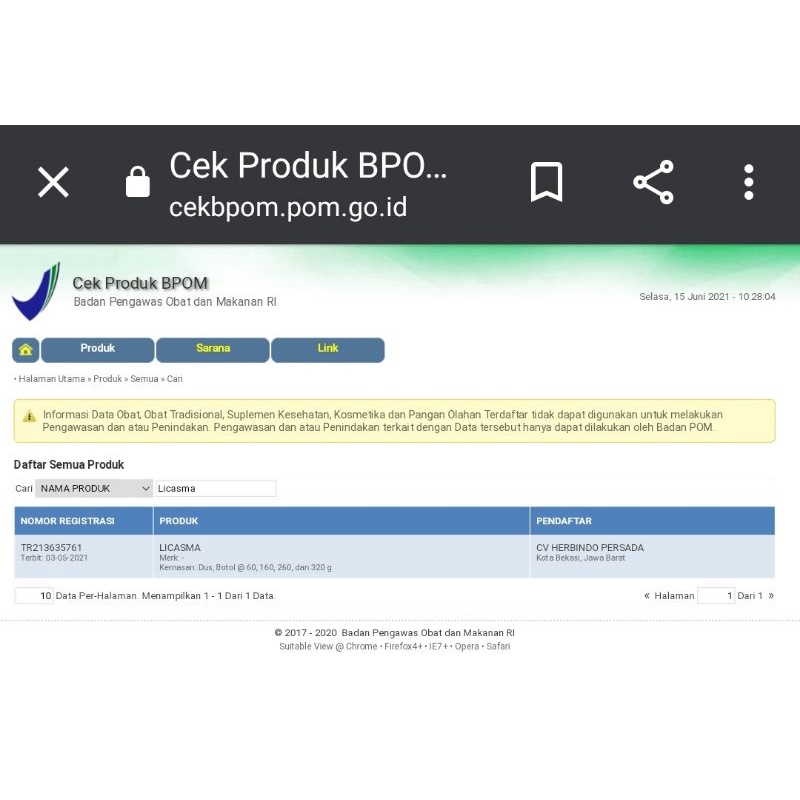 LICASMA MADU HERBAL Obat ASMA | Sesak Nafas, TBC, Batuk Beradahak dan Paru Paru-1