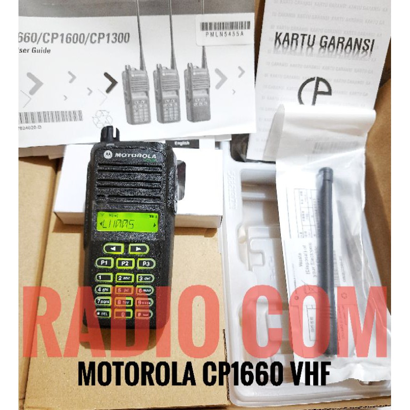 JUAL HT MOTOROLA CP 1660 VHF ORIGINAL 136 - 174MHz / HT MOTOROLA CP1660 VHF 136-174MHz ORIGINAL GARANSI RESMI CP1660 VHF