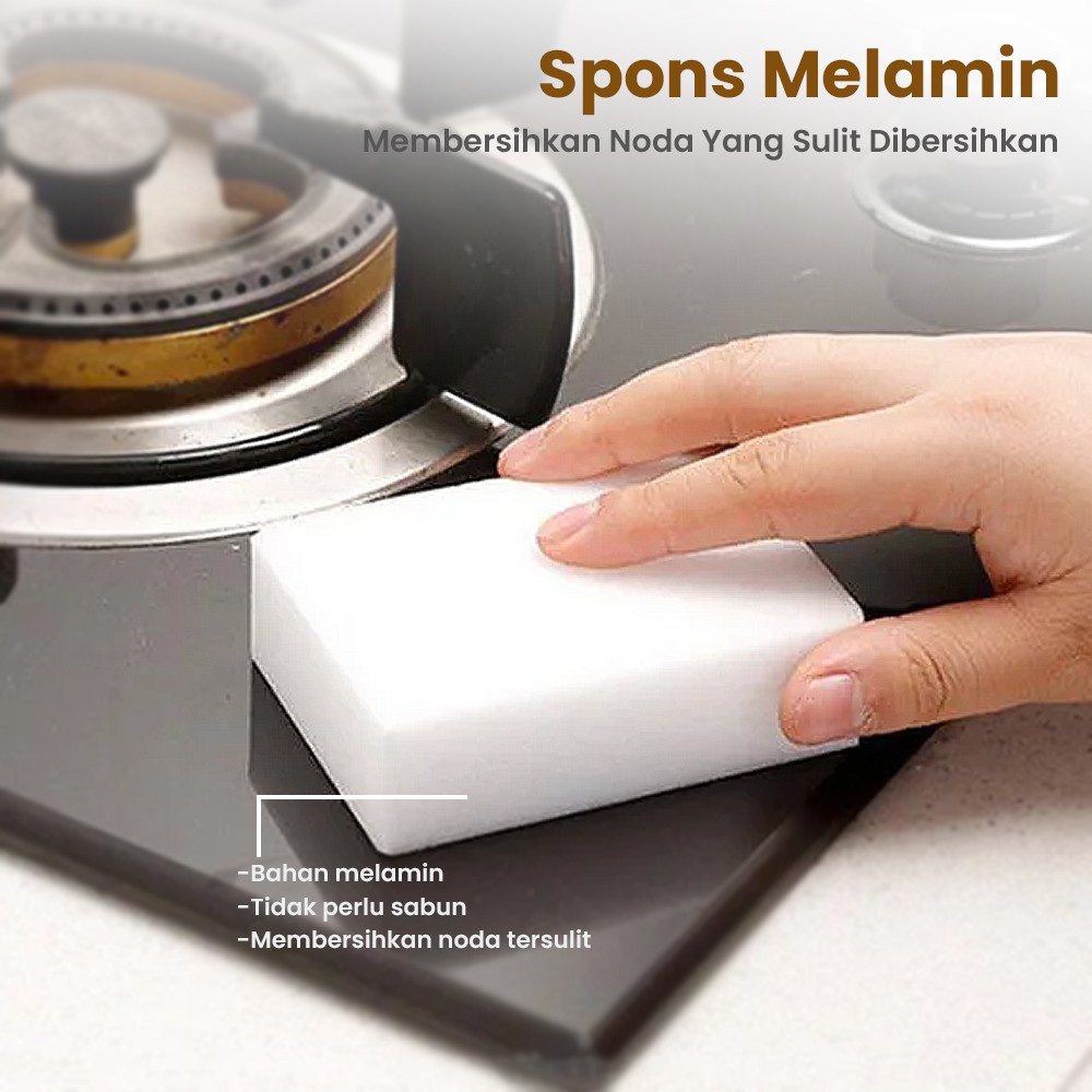 Spons Melamin Pembersih Perabotan Anti Debu Reusable