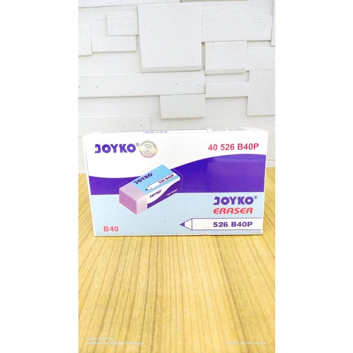 

penghapus pensil joyko putih 526-b40p box