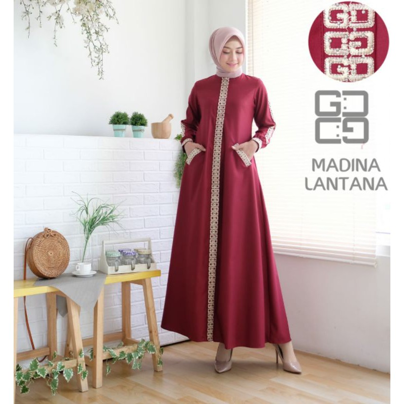 GAMIS BORDIR GAMIS MADINA LANTANA