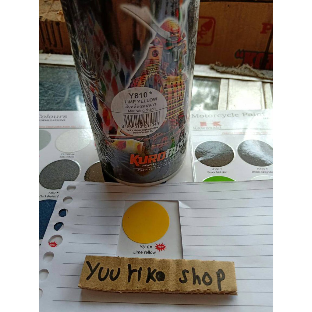 Pilok Samurai Cat Samurai Paint y810 lime yellow Pilox Cat kuning