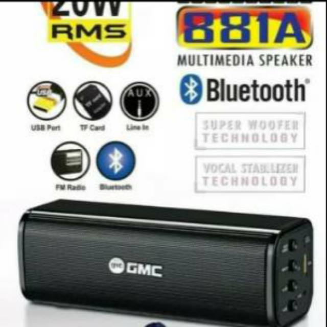 Speaker Bluetooth GMC-881A Portable Full Bass