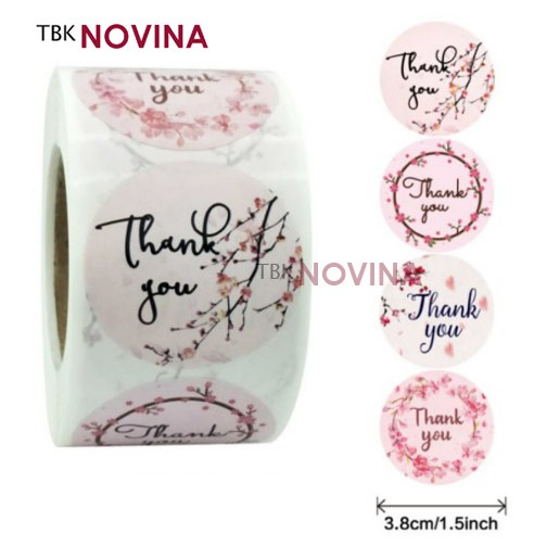 [KODE BIG 05 ] Stiker Thank You / Label Segel Thank You BIG  3.8cm (10 pcs)