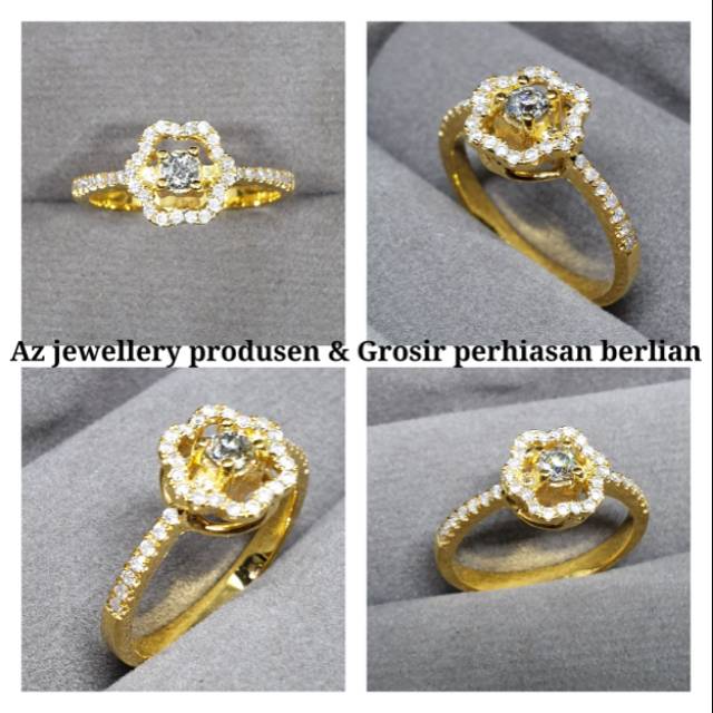 Cincin emas berlian banjar
