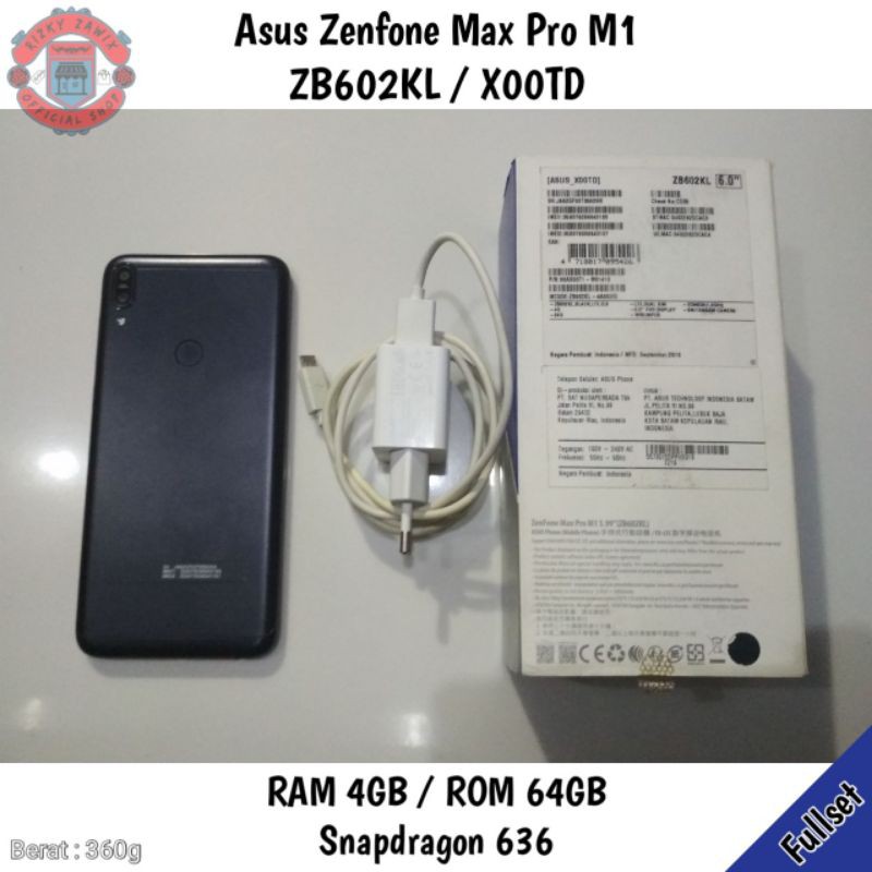 Asus Zenfone Max Pro M1 Ram 4gb Rom 64gb Zb602kl X00td Lengkap Fullset Mulus Hp Murah Rusak Mati Shopee Indonesia