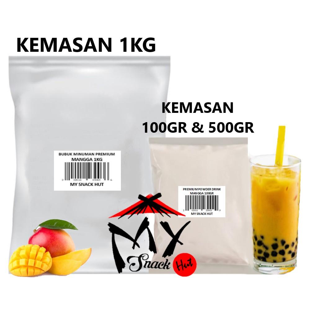 

BUBUK MINUMAN MANGGA 100GR - PREMIUM POWDER DRINK MANGO - SERBUK MANGO SMOOTHIES SLUSH BOBA BUBBLE BABBLE BABEL TEA MIX Berkualitas