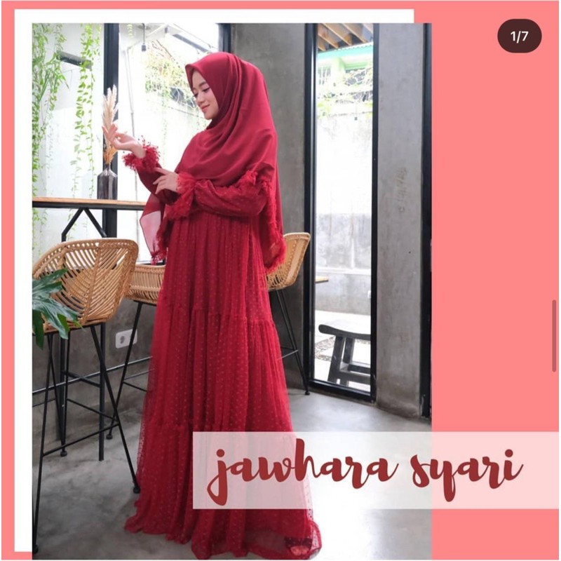 Gamis JAWHARA SYARI brand Wardah by saidina-NEW✅✅