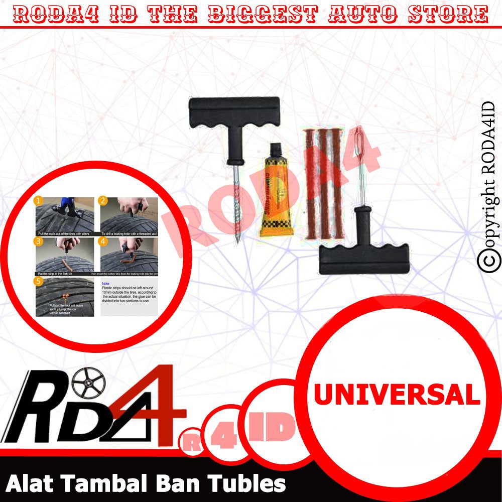 Peralatan Tambal Ban Mobil Sepeda Motor Tubeless