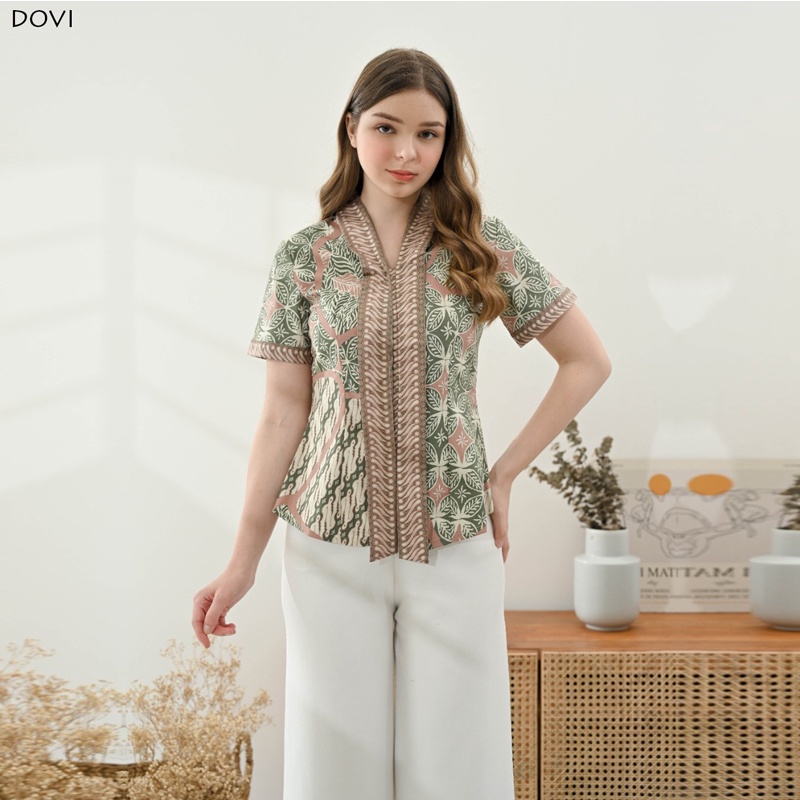 DORI TOP - Atasan Batik Wanita Blouse Wanita/ DOVI