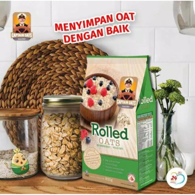 

OATMEAL / OATS / QUAKER OAT/ CAPTAIN 800 GR / INSTANT / ROLLED OATS