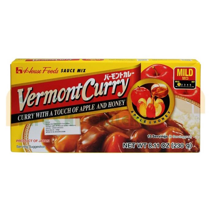 

HOUSE VERMONT CURRY JUMBO MILD 230 GR