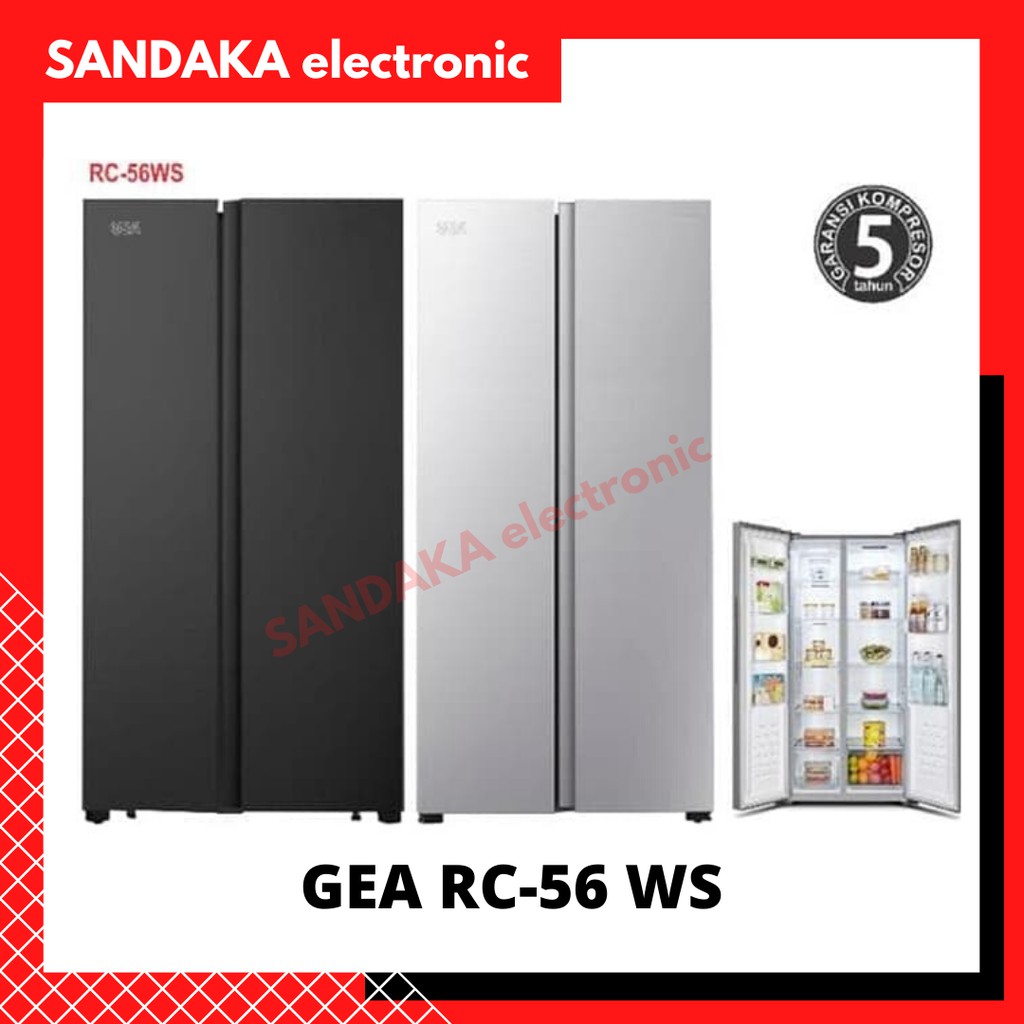 Kulkas GEA RC 56 2 PINTU SIDE BY SIDE