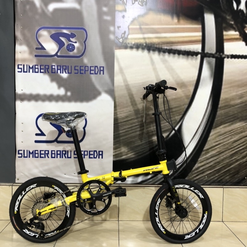 SEPEDA LIPAT PACIFIC FLUX 7.0 10 SPEED 16 INCH FREE HOLDER DAN BELL