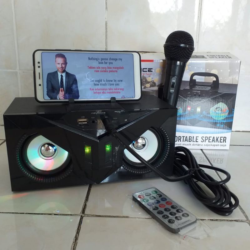Speaker Bluetooth Advance S53 Free Mic Karaoke/Salon Aktif Radio Fm Box Music/Speaker Aktif Portable