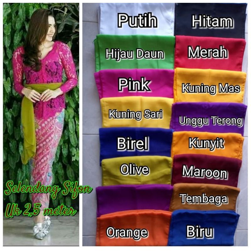 selendang/ selendang bali /ikat pinggang kebaya