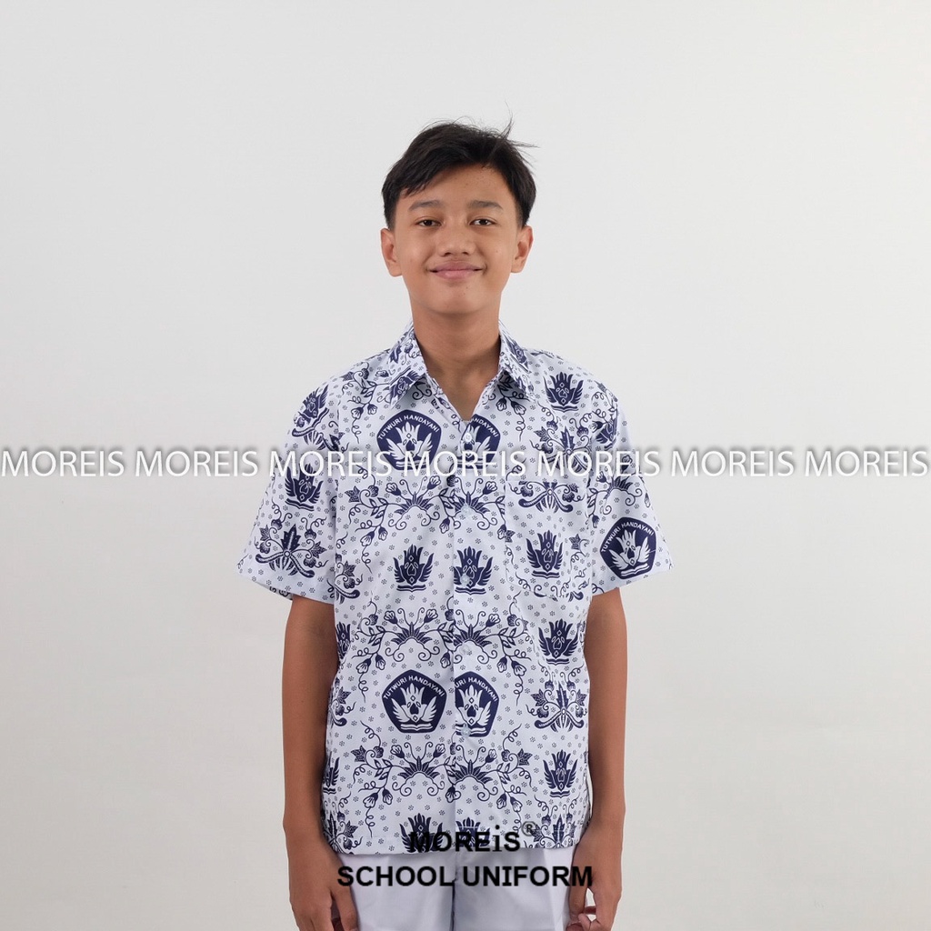 Seragam Baju Batik Tutwuri Handayani Biru