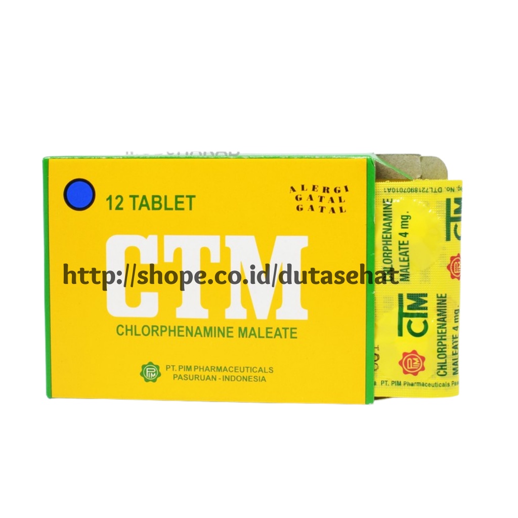 CTM Tablet (12 Tablet) - Obat Alergi