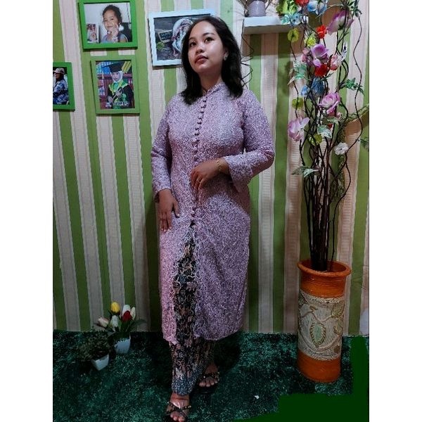 stelan kebaya brokat ibu/baju pesta/