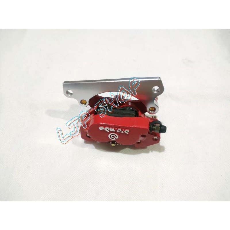 PAKET KALIPER BREMB0 MINI 2 PISTON PLUS BREKET KE HONDA BEAT DISK STANDAR