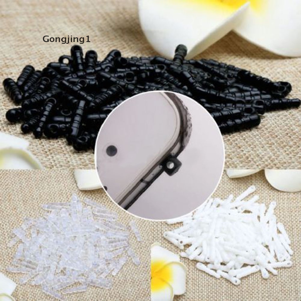 Gongjing1 100pcs / LOT Plug Penutup Lubang Earphone 3.5mm Anti Debu Bahan Karet