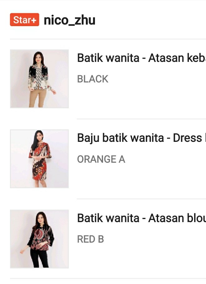 Batik Wanita - Atasan Blouse Batik Wanita Fashion 559