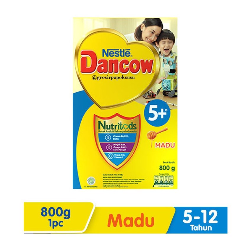 

Dancow 5+ Usia 5-12 Tahun Rasa Coklat/Madu/Vanila 800gr//grosirpopoksusu