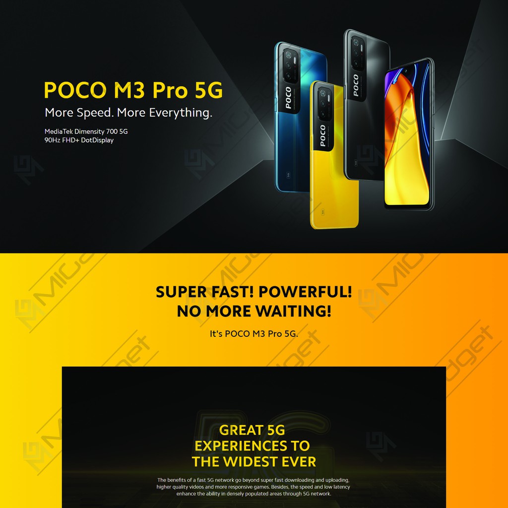 Poco M3 Pro 5G M 3 Pro 5G 4/64 Garansi Resmi