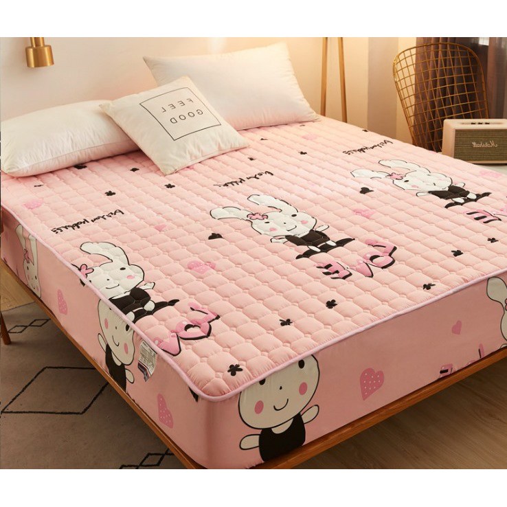 SPREI WATERPROOF IMPORT 180 X 200 CM / SPREI WATERPROOF ORIGINAL ANTI OMPOL SPREI ANTI TEMBUS / SPREI ANTI AIR BAHAN ADEM LEMBUT DAN KARET KELILING SEPREI ANTIAIR KARET KELILING ANTIPANAS ANTI TEMBUS OMPOL-PINK KELINCI