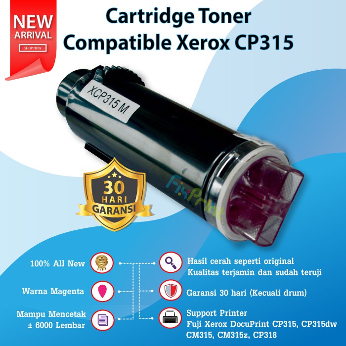 Cartridge Toner Compatible Printer Xerox CP315 CP315dw CM315 CM315z CP318 Black Cyan Magenta Yellow