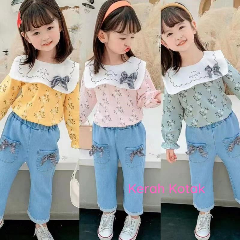 Setelan Celana Anak Perempuan Import Premium 1-4 Tahun