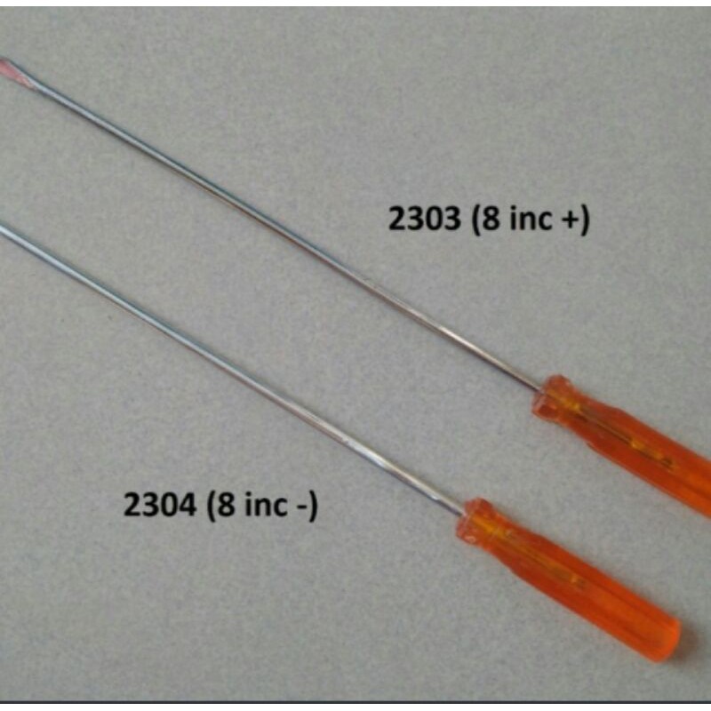 Obeng Kurus Panjang 8" Inch/Obeng Ples/Obeng Min