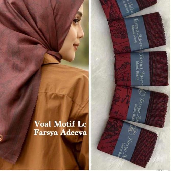 ✶ HIJAB SEGIEMPAT MOTIF DEENAY KW | SEGIEMPAT MOTIF DEENAY VOAL LASER CUT ☃