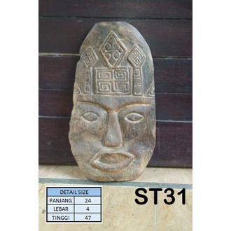 TOPENG KAYU | HIASAN DINDING | TOPENG ANTIK | HIASAN RUMAH | DEKORASI | SOUVENIR BALI | ST 31